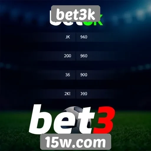 Comparativo entre bet3k e concorrentes do setor